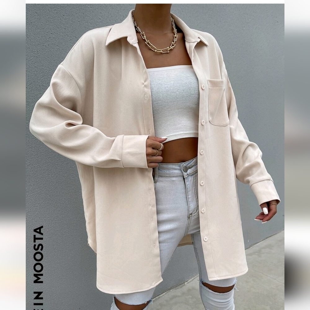 Cream Button Down​ - Picture 2 of 10